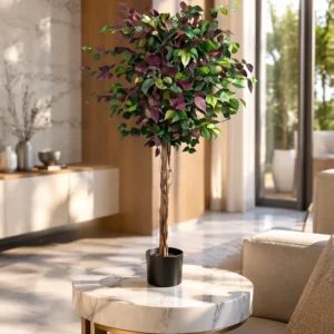 1.5m Premium Artificial Red Banyan Tree – Detachable Faux Indoor Plant for Home & Office
