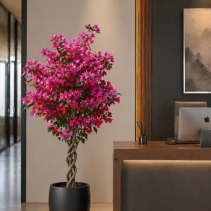 1.2m Artificial Bougainvillea Tree (FL-001) – Premium Faux Flowering Plant for Home & Office Decor