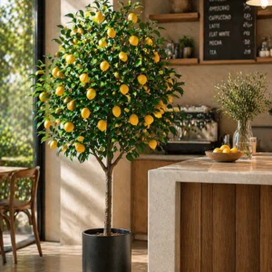 1.6m Artificial Lemon Tree (LM-10160) – Premium Faux Fruit Plant for Home & Office Decor